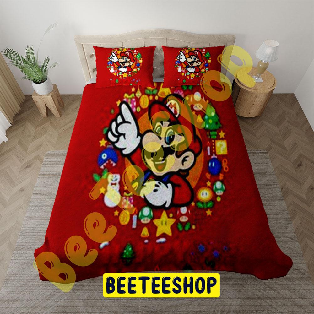 Super Mario Christmas 18 Trending Bedding Set Super Mario Christmas 18 Trending Bedding Set