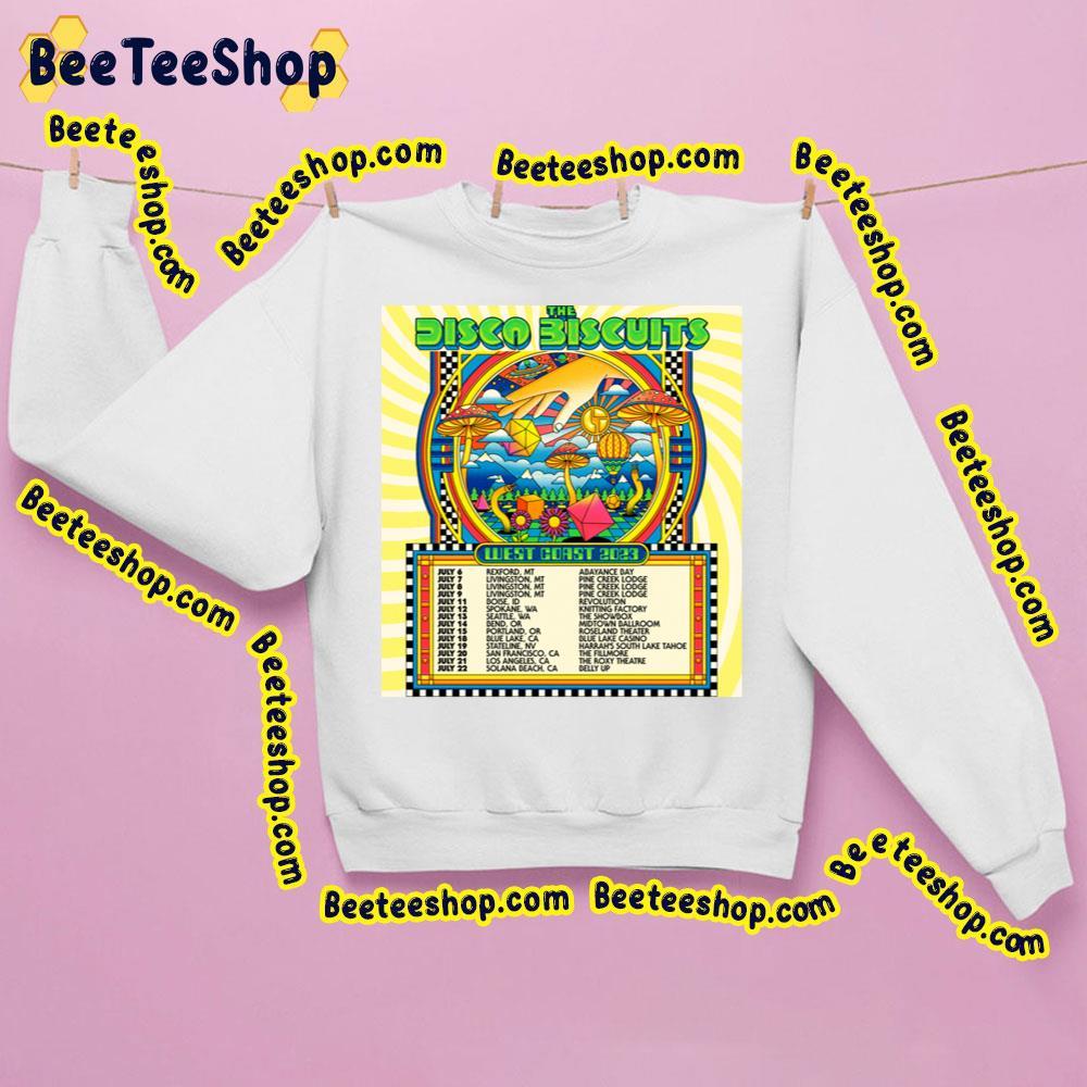 The Disco Biscuits West Goast July 2023 Beeteeshop Trending Unisex Sweatshirt The Disco Biscuits West Goast July 2023 Beeteeshop Trending Unisex Sweatshirt