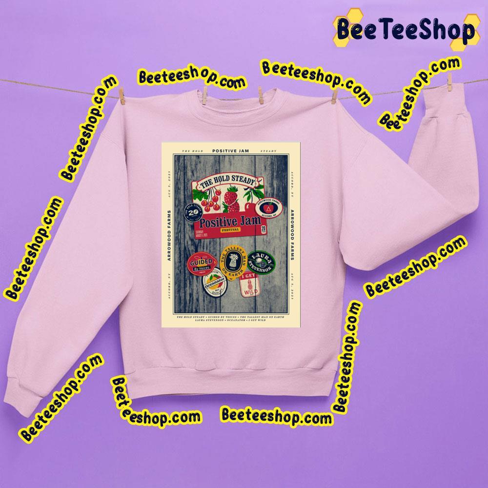 The Hold Steady Positive Jam 2023 Beeteeshop Trending Unisex T-Shirt The Hold Steady Positive Jam 2023 Beeteeshop Trending Unisex T-Shirt