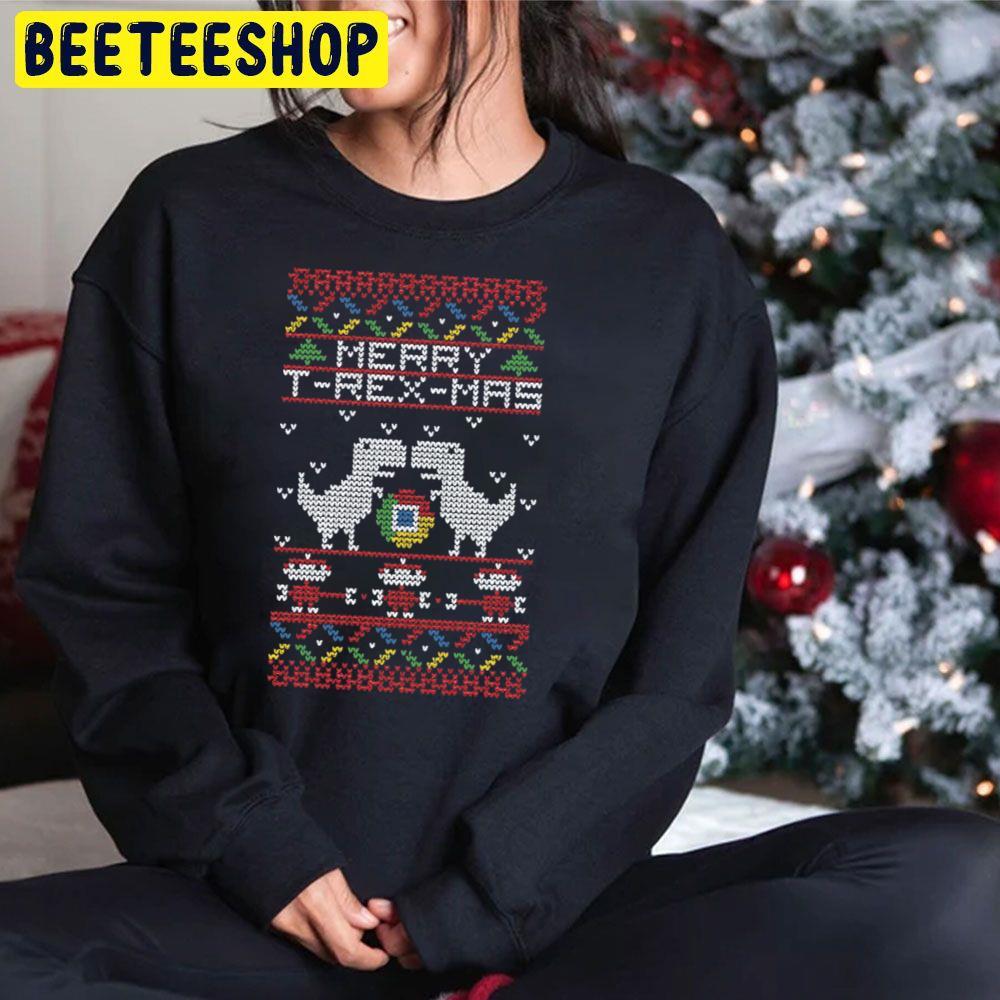 Trexmas Ugly Christmas Beeteeshop Trending Unisex Hoodie Trexmas Ugly Christmas Beeteeshop Trending Unisex Hoodie