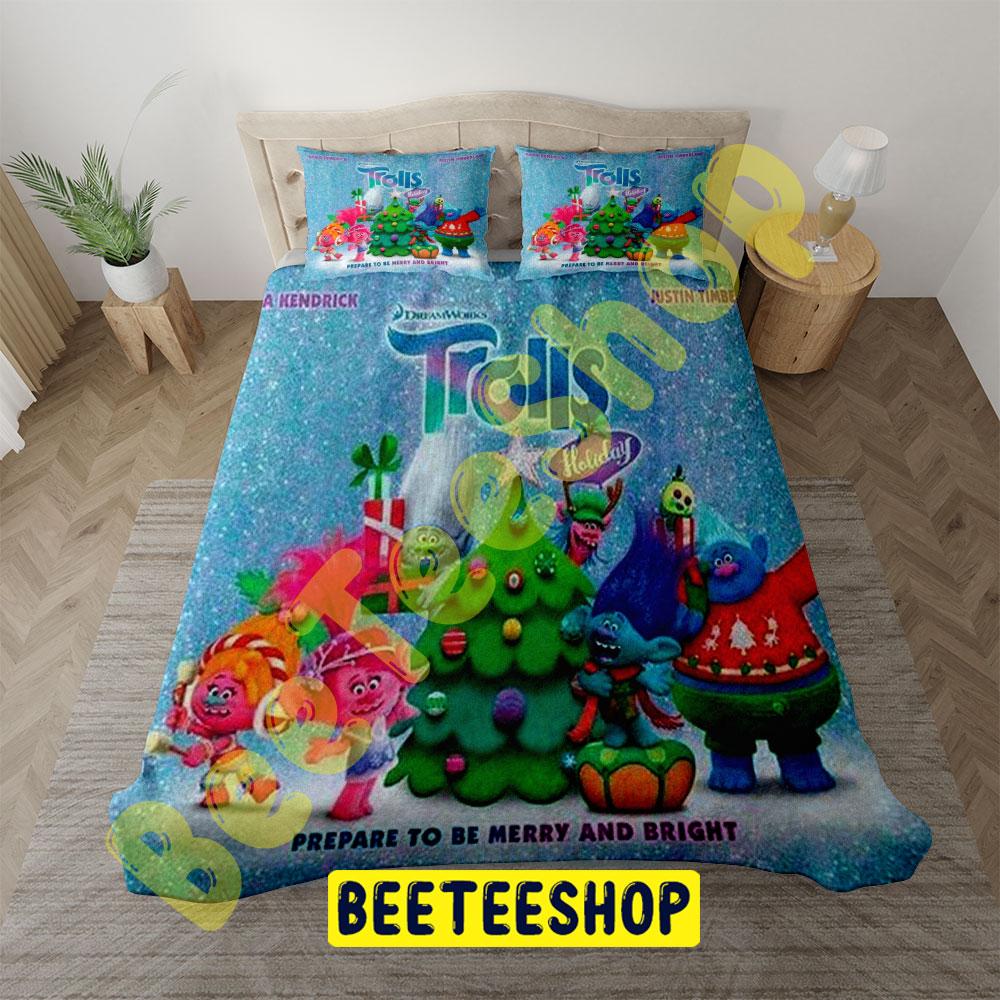 Trolls Holiday 01 Trending Bedding Set Trolls Holiday 01 Trending Bedding Set