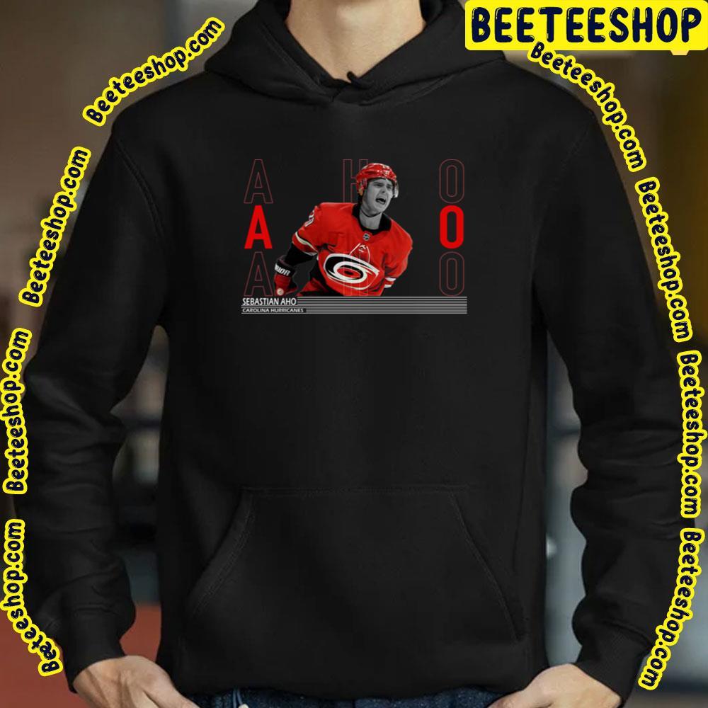 Typography Hurricanes Sebastian Aho Hockey Unisex T-Shirt Typography Hurricanes Sebastian Aho Hockey Unisex T-Shirt