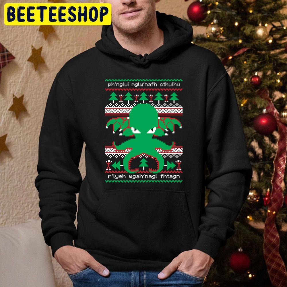 Ugly Christmas Cthulhu Beeteeshop Trending Unisex Hoodie Ugly Christmas Cthulhu Beeteeshop Trending Unisex Hoodie