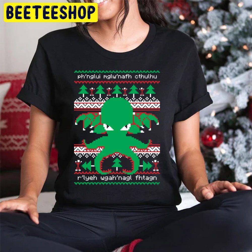 Ugly Christmas Cthulhu Beeteeshop Trending Unisex Hoodie Ugly Christmas Cthulhu Beeteeshop Trending Unisex Hoodie