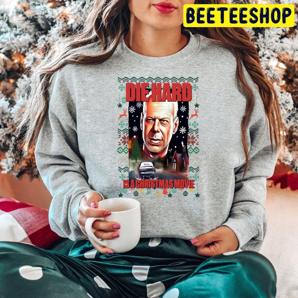 Ugly Christmas Die Hard Beeteeshop Trending Unisex Hoodie Ugly Christmas Die Hard Beeteeshop Trending Unisex Hoodie