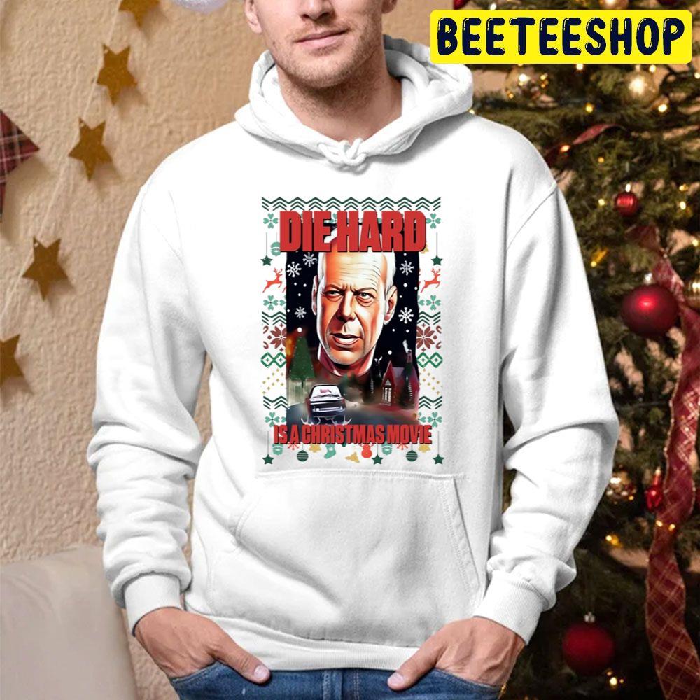 Ugly Christmas Die Hard Beeteeshop Trending Unisex Hoodie Ugly Christmas Die Hard Beeteeshop Trending Unisex Hoodie