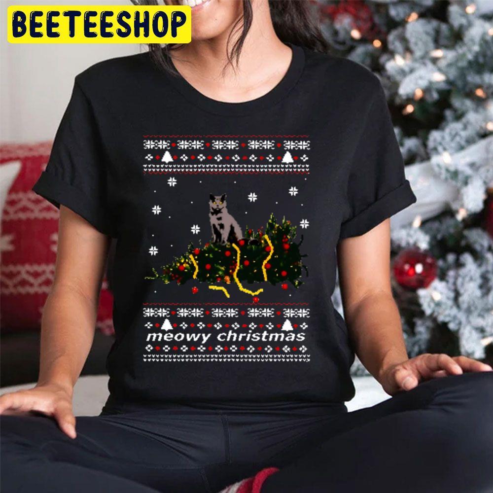 Ugly Christmas Tree Knocked Down By A Cat Beeteeshop Trending Unisex Sweatshirt Ugly Christmas Tree Knocked Down By A Cat Beeteeshop Trending Unisex Sweatshirt