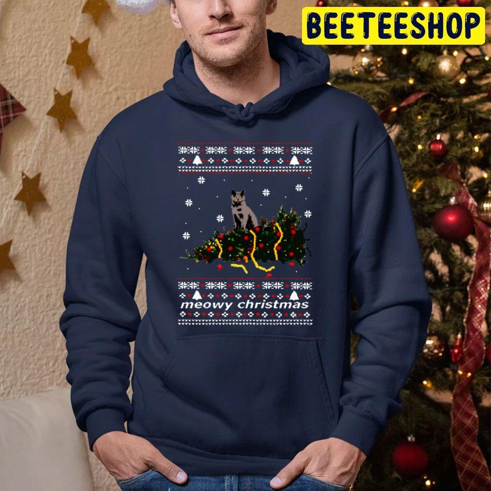 Ugly Christmas Tree Knocked Down By A Cat Beeteeshop Trending Unisex Sweatshirt Ugly Christmas Tree Knocked Down By A Cat Beeteeshop Trending Unisex Sweatshirt