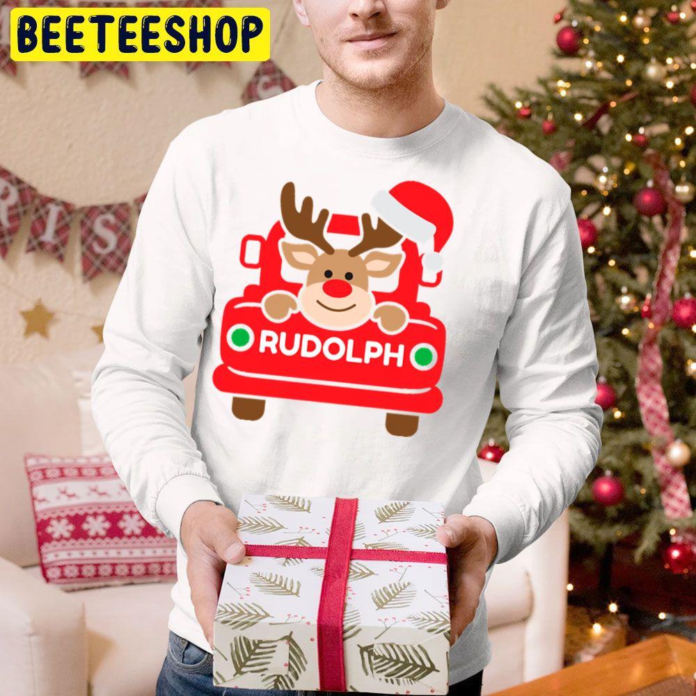 Vintage Christmas Truck Rudolph The Red Nosed Reindeer Beeteeshop Trending Unisex Hoodie Vintage Christmas Truck Rudolph The Red Nosed Reindeer Beeteeshop Trending Unisex Hoodie