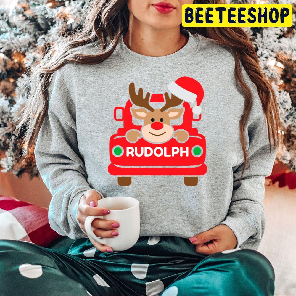 Vintage Christmas Truck Rudolph The Red Nosed Reindeer Beeteeshop Trending Unisex Hoodie Vintage Christmas Truck Rudolph The Red Nosed Reindeer Beeteeshop Trending Unisex Hoodie
