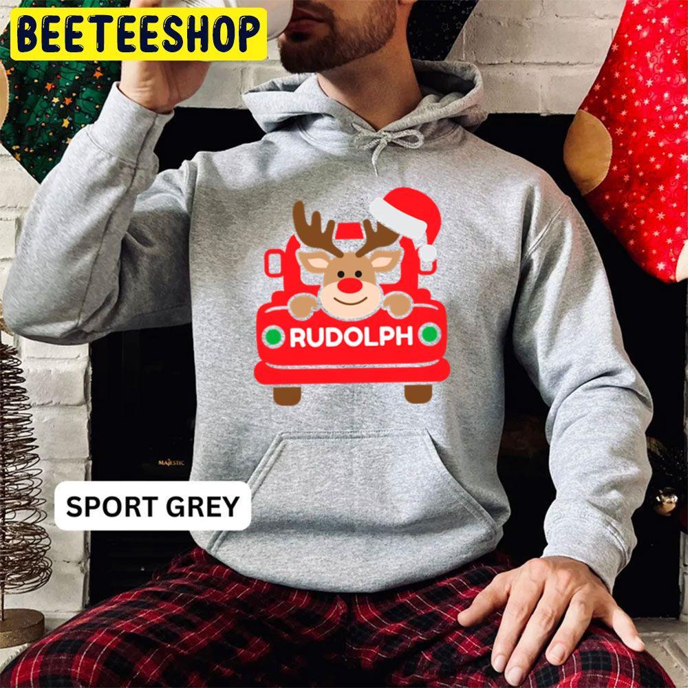 Vintage Christmas Truck Rudolph The Red Nosed Reindeer Beeteeshop Trending Unisex Hoodie Vintage Christmas Truck Rudolph The Red Nosed Reindeer Beeteeshop Trending Unisex Hoodie