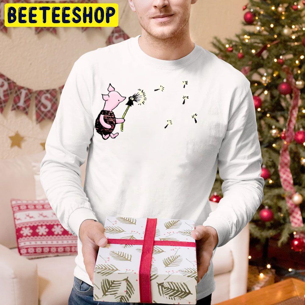 Vintage Piglet With Dandelions Winnie The Pooh A Very Merry Pooh Year Beeteeshop Trending Unisex Hoodie Vintage Piglet With Dandelions Winnie The Pooh A Very Merry Pooh Year Beeteeshop Trending Unisex Hoodie