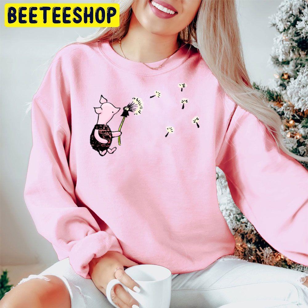 Vintage Piglet With Dandelions Winnie The Pooh A Very Merry Pooh Year Beeteeshop Trending Unisex Hoodie Vintage Piglet With Dandelions Winnie The Pooh A Very Merry Pooh Year Beeteeshop Trending Unisex Hoodie