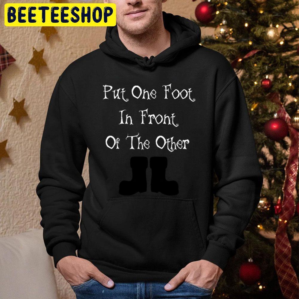 Vintage Put One Foot Santa Claus Is Comin' To Town Beeteeshop Trending Unisex Hoodie Vintage Put One Foot Santa Claus Is Comin' To Town Beeteeshop Trending Unisex Hoodie