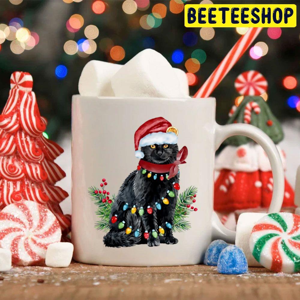Watercolor Black Cat What Christmas Tree Beeteeshop Trending Unisex Hoodie Watercolor Black Cat What Christmas Tree Beeteeshop Trending Unisex Hoodie