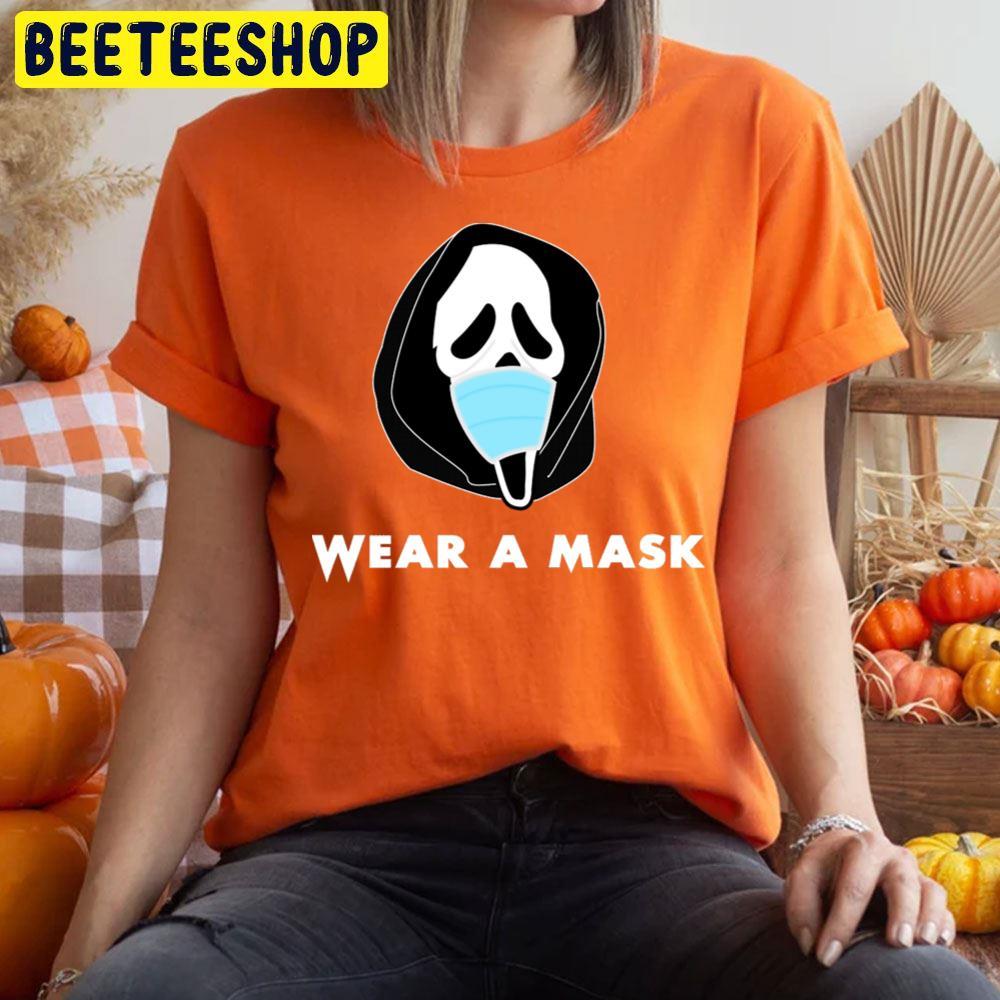 Wear A Mask Halloween Scream Pandemic Ghostface Beeteeshop Trending Unisex T-Shirt Wear A Mask Halloween Scream Pandemic Ghostface Beeteeshop Trending Unisex T-Shirt