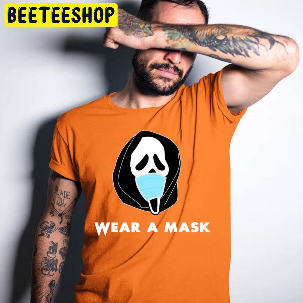 Wear A Mask Halloween Scream Pandemic Ghostface Beeteeshop Trending Unisex T-Shirt Wear A Mask Halloween Scream Pandemic Ghostface Beeteeshop Trending Unisex T-Shirt