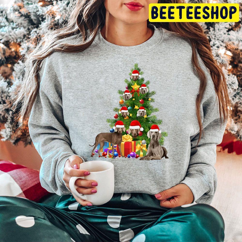 Weimaraner Dog Christmas Tree Beeteeshop Trending Unisex Hoodie Weimaraner Dog Christmas Tree Beeteeshop Trending Unisex Hoodie