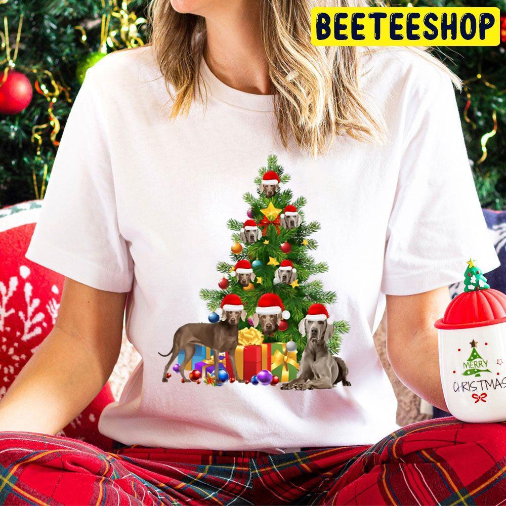 Weimaraner Dog Christmas Tree Beeteeshop Trending Unisex Hoodie Weimaraner Dog Christmas Tree Beeteeshop Trending Unisex Hoodie