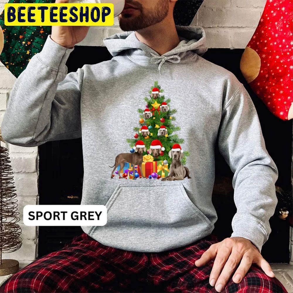 Weimaraner Dog Christmas Tree Beeteeshop Trending Unisex Hoodie Weimaraner Dog Christmas Tree Beeteeshop Trending Unisex Hoodie