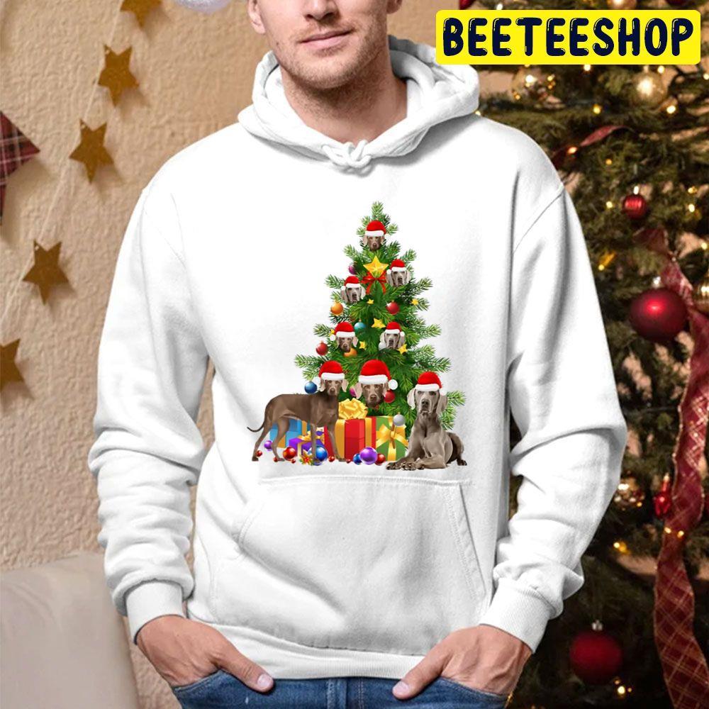Weimaraner Dog Christmas Tree Beeteeshop Trending Unisex Hoodie Weimaraner Dog Christmas Tree Beeteeshop Trending Unisex Hoodie