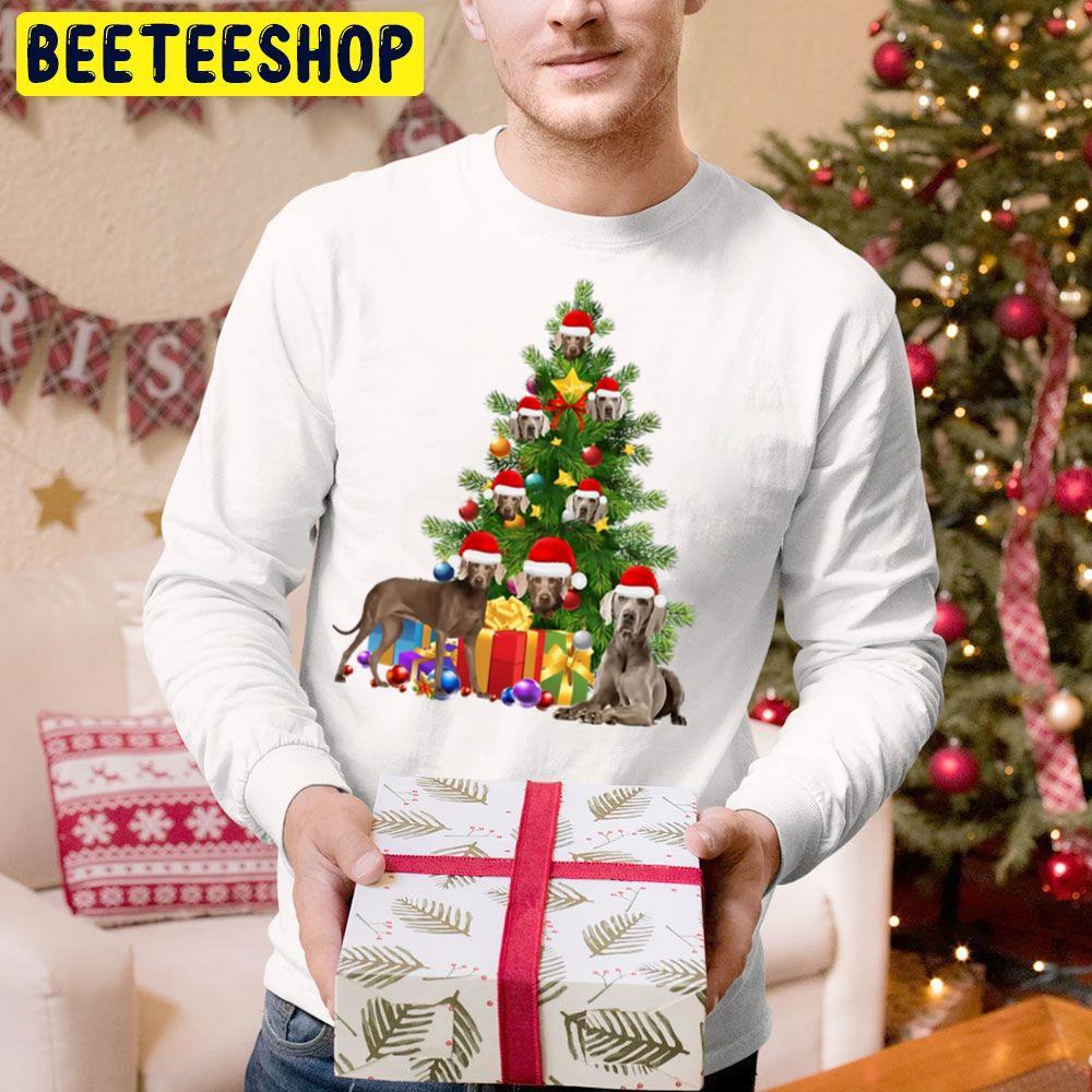 Weimaraner Dog Christmas Tree Beeteeshop Trending Unisex Hoodie Weimaraner Dog Christmas Tree Beeteeshop Trending Unisex Hoodie
