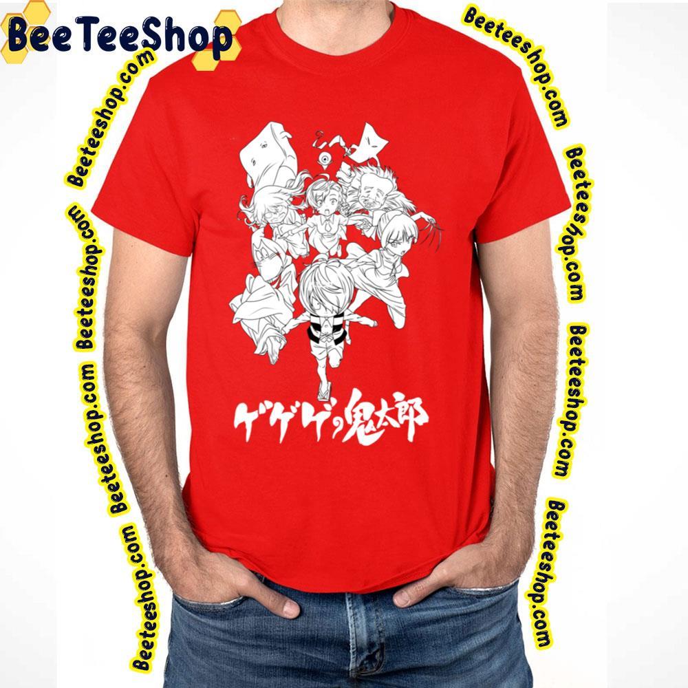 White Art Gegege Nn Kitarō Beeteeshop Trending Unisex T-Shirt White Art Gegege Nn Kitarō Beeteeshop Trending Unisex T-Shirt