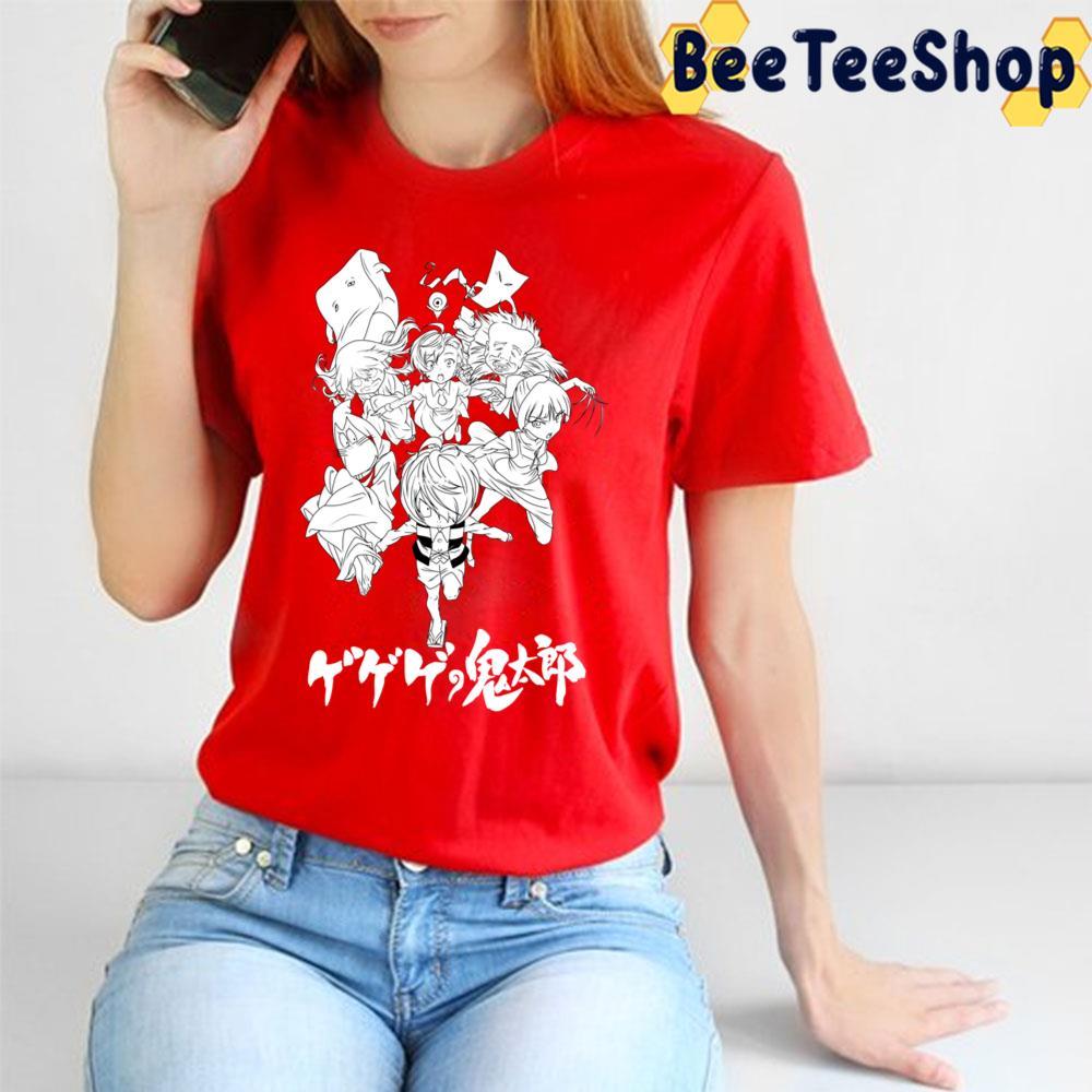 White Art Gegege Nn Kitarō Beeteeshop Trending Unisex T-Shirt White Art Gegege Nn Kitarō Beeteeshop Trending Unisex T-Shirt