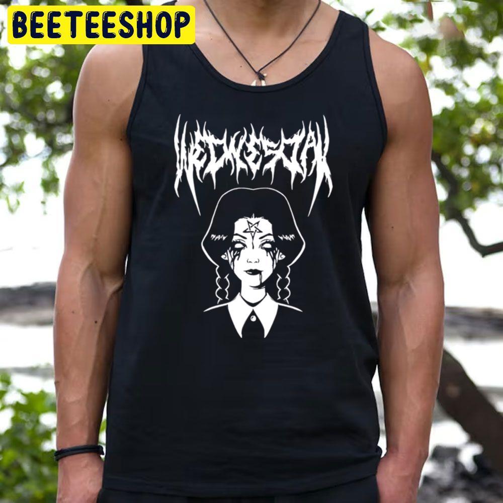 White Art Wednesday Halloween Unisex T-Shirt White Art Wednesday Halloween Unisex T-Shirt