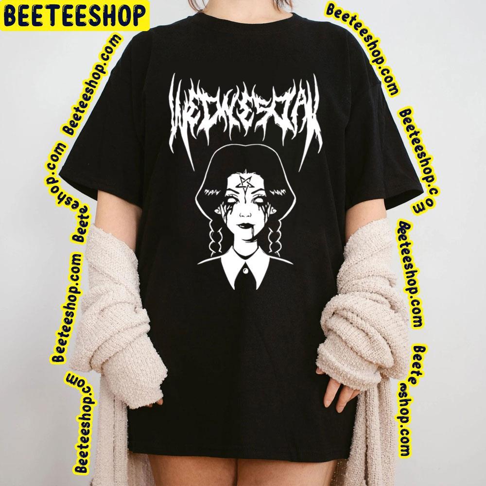 White Art Wednesday Halloween Unisex T-Shirt White Art Wednesday Halloween Unisex T-Shirt
