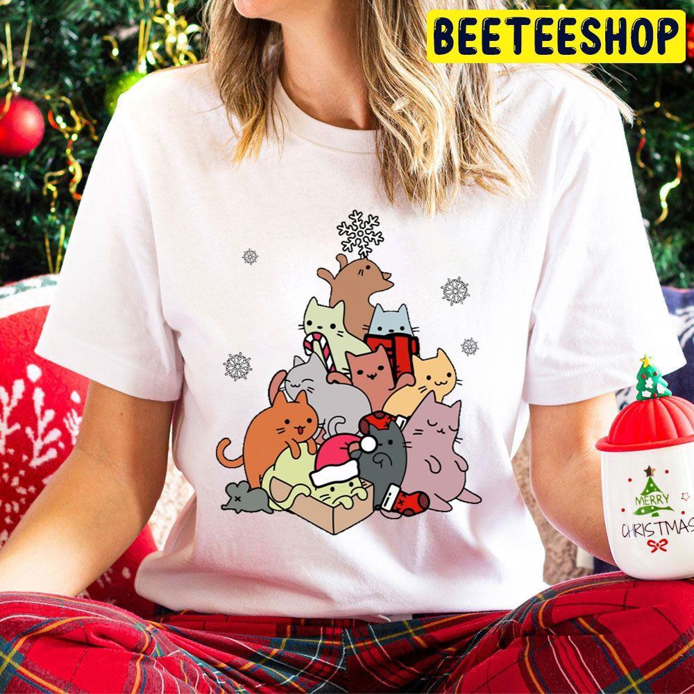 Winter Cat Mountain Or Tree Christmas Beeteeshop Trending Unisex Hoodie Winter Cat Mountain Or Tree Christmas Beeteeshop Trending Unisex Hoodie