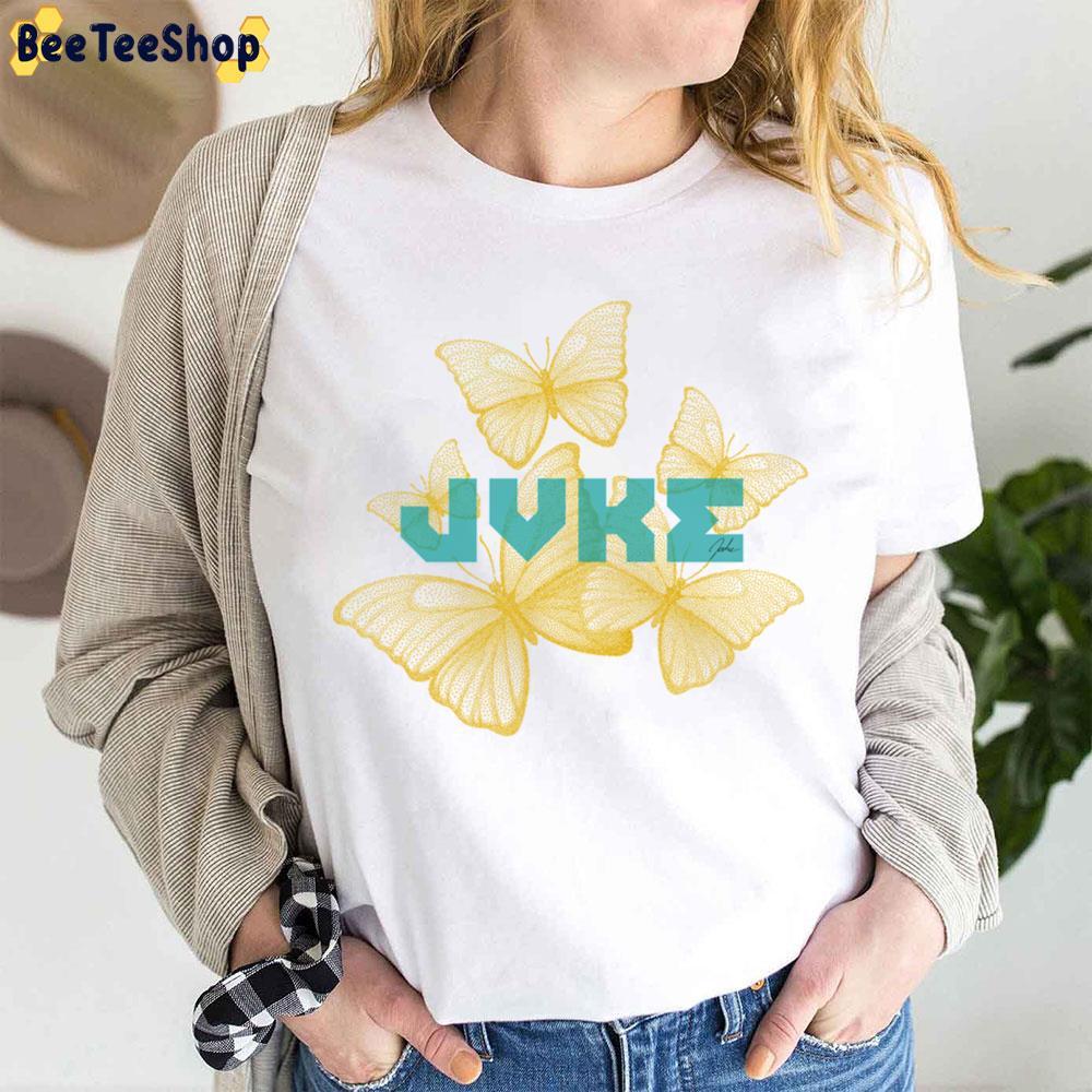Yellow Art Butterfly Jvke Beeteeshop Trending Unisex T-Shirt Yellow Art Butterfly Jvke Beeteeshop Trending Unisex T-Shirt