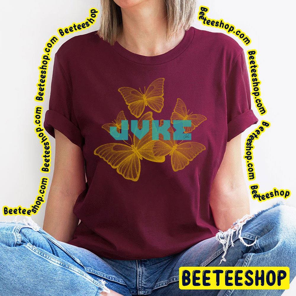Yellow Art Butterfly Jvke Unisex T-Shirt Yellow Art Butterfly Jvke Unisex T-Shirt