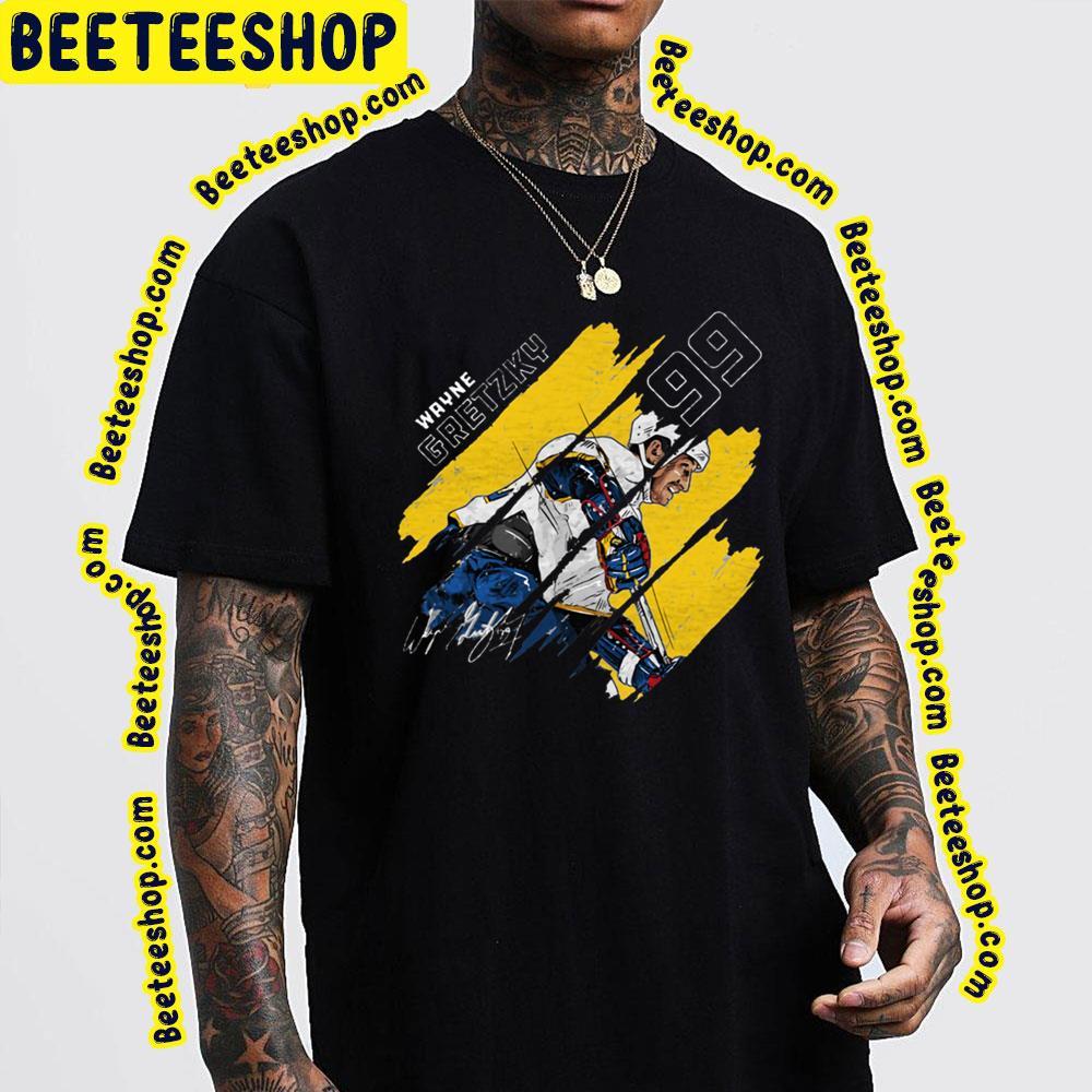Yellow Style Stripes Wayne Gretzky Hockey Unisex T-Shirt Yellow Style Stripes Wayne Gretzky Hockey Unisex T-Shirt