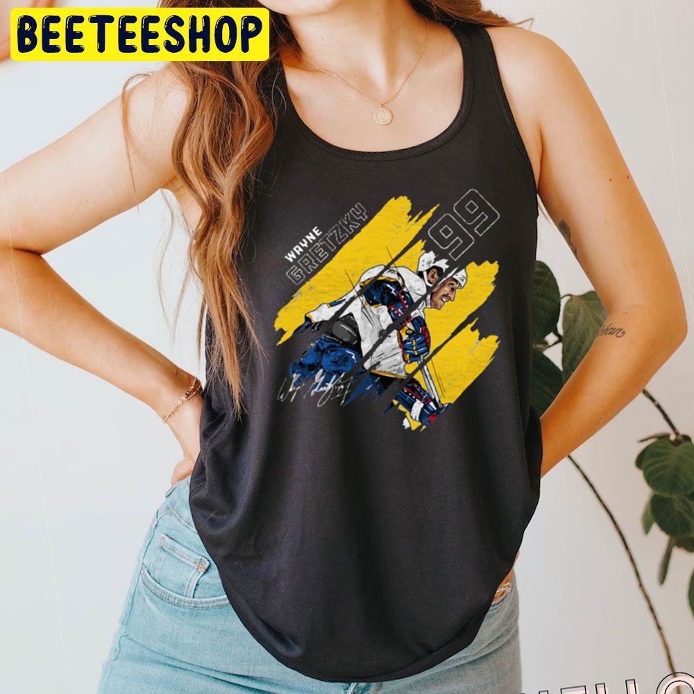 Yellow Style Stripes Wayne Gretzky Hockey Unisex T-Shirt Yellow Style Stripes Wayne Gretzky Hockey Unisex T-Shirt