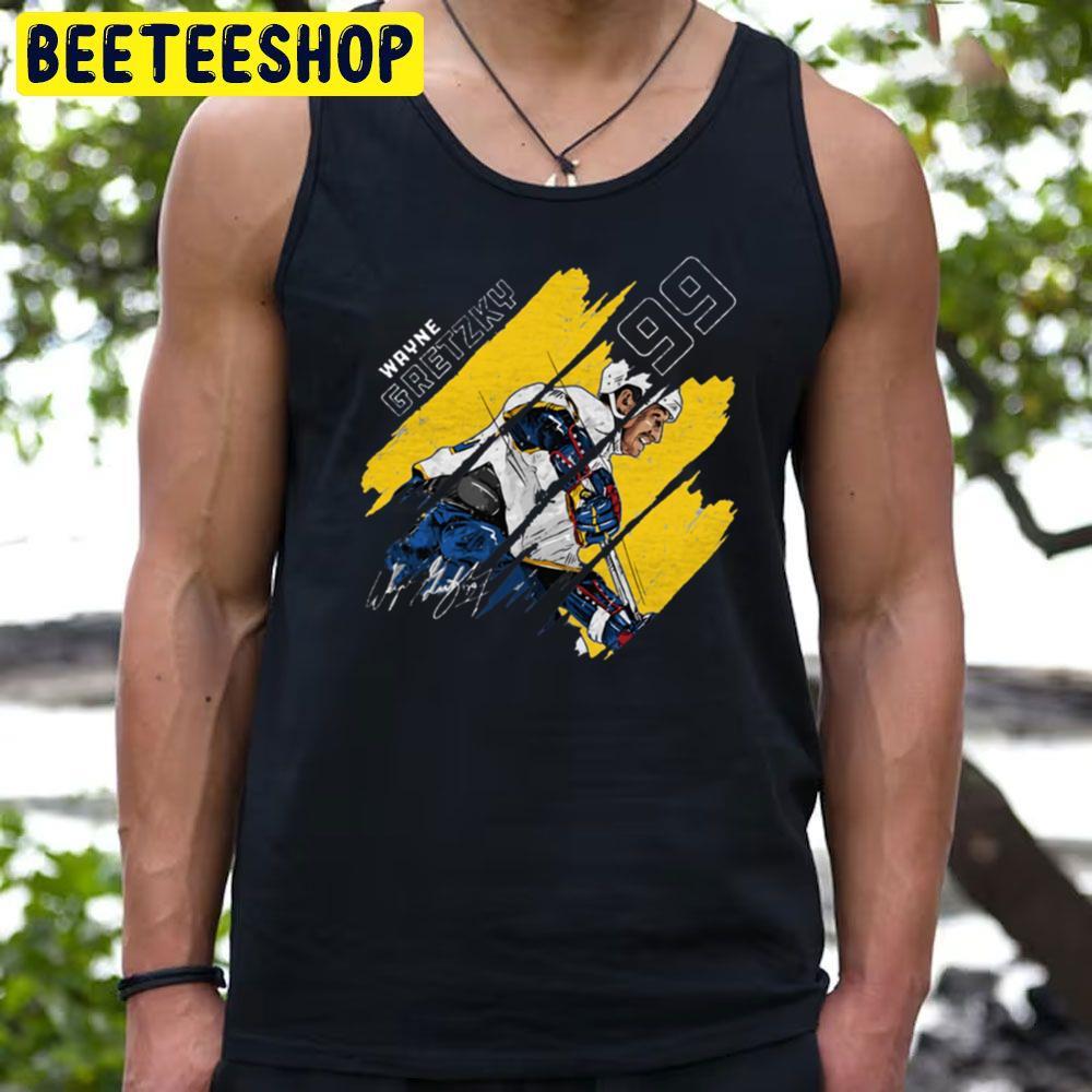 Yellow Style Stripes Wayne Gretzky Hockey Unisex T-Shirt Yellow Style Stripes Wayne Gretzky Hockey Unisex T-Shirt