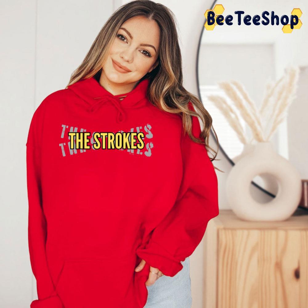 Yellow Text The Strokes Beeteeshop Trending Unisex T-Shirt Yellow Text The Strokes Beeteeshop Trending Unisex T-Shirt