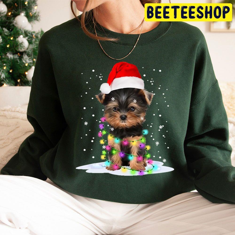 Yorkshire Terrier Dog Light Christmas Beeteeshop Trending Unisex Sweatshirt Yorkshire Terrier Dog Light Christmas Beeteeshop Trending Unisex Sweatshirt
