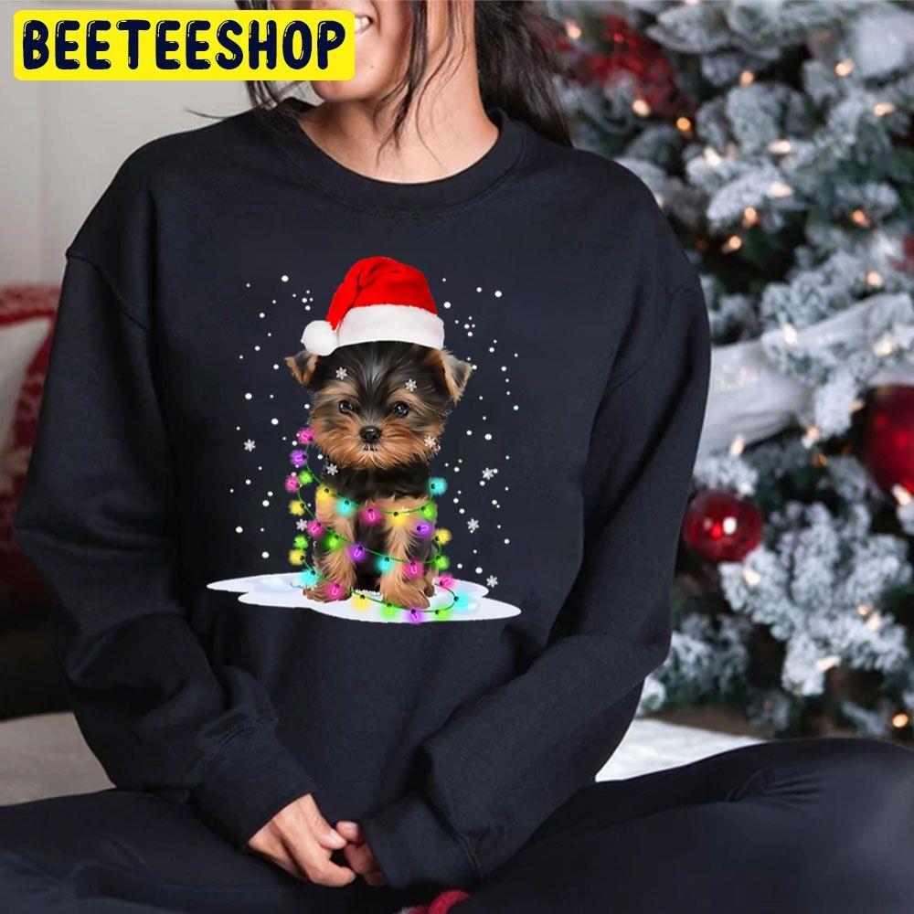 Yorkshire Terrier Dog Light Christmas Beeteeshop Trending Unisex Sweatshirt Yorkshire Terrier Dog Light Christmas Beeteeshop Trending Unisex Sweatshirt