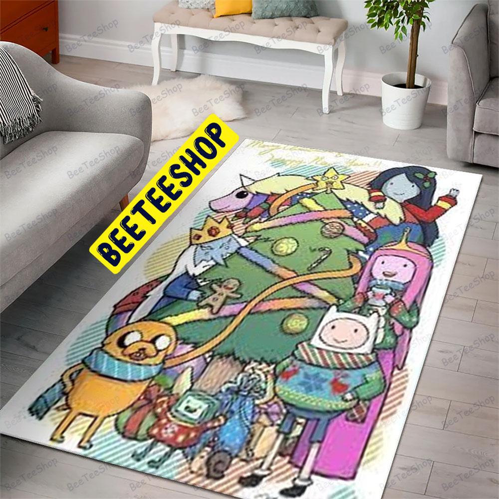 Adventure Time Christmas 01 Trending Rug Rectangle Adventure Time Christmas 01 Trending Rug Rectangle