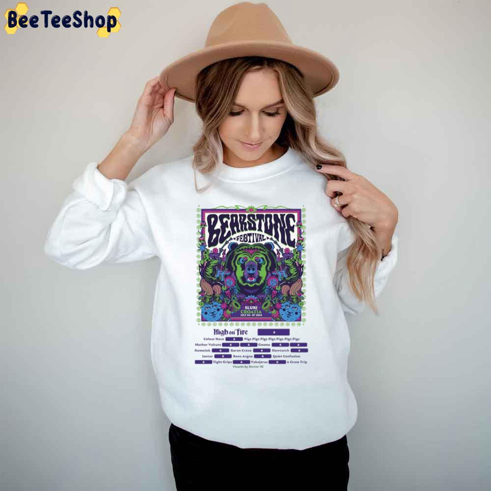 Bear Stone Festival High On Fire Colour Haze Pigs Pigs Pigs Pigs Pigs Pigs Pigs 2024 Trending Unisex T-Shirt Bear Stone Festival High On Fire Colour Haze Pigs Pigs Pigs Pigs Pigs Pigs Pigs 2024 Trending Unisex T-Shirt
