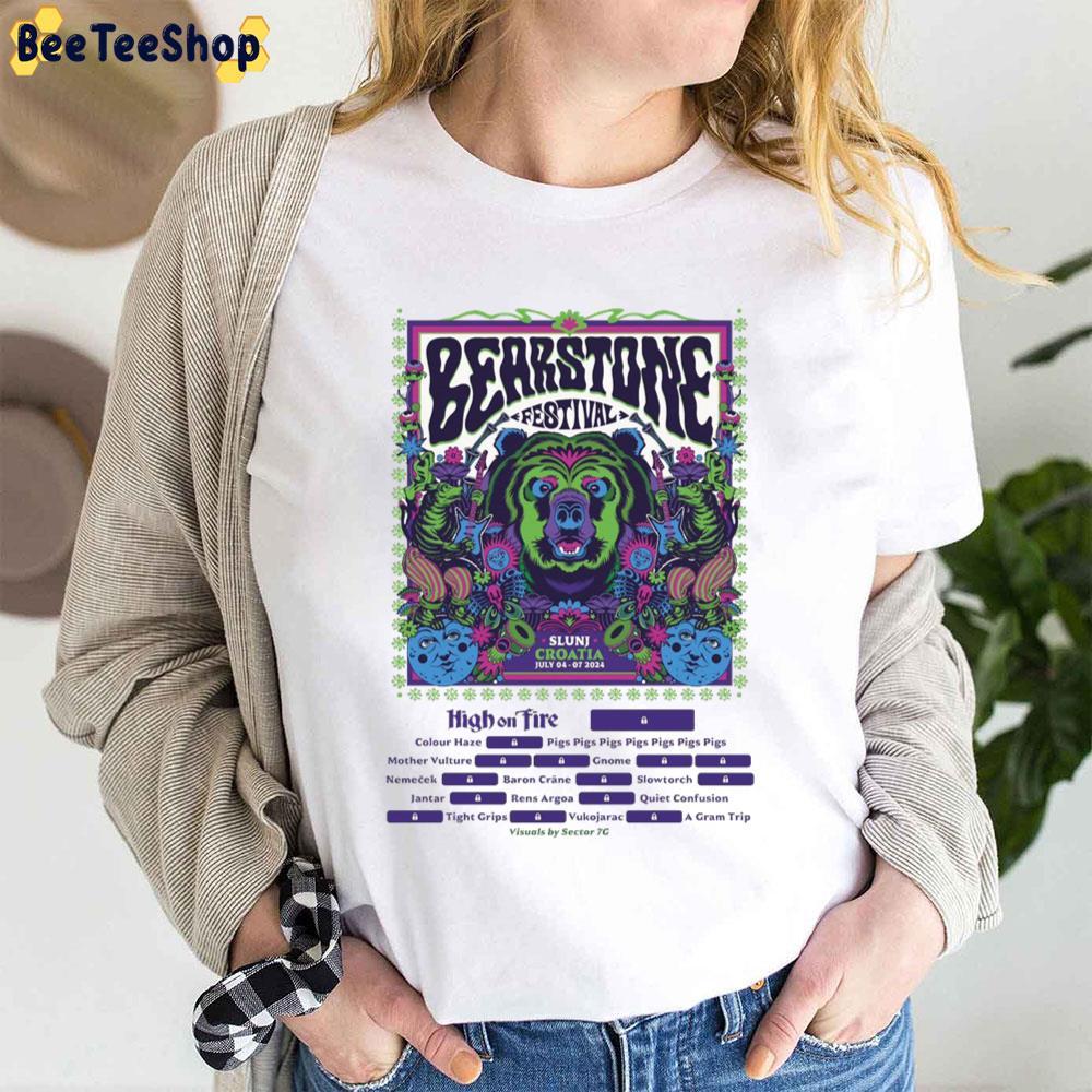 Bear Stone Festival High On Fire Colour Haze Pigs Pigs Pigs Pigs Pigs Pigs Pigs 2024 Trending Unisex T-Shirt Bear Stone Festival High On Fire Colour Haze Pigs Pigs Pigs Pigs Pigs Pigs Pigs 2024 Trending Unisex T-Shirt