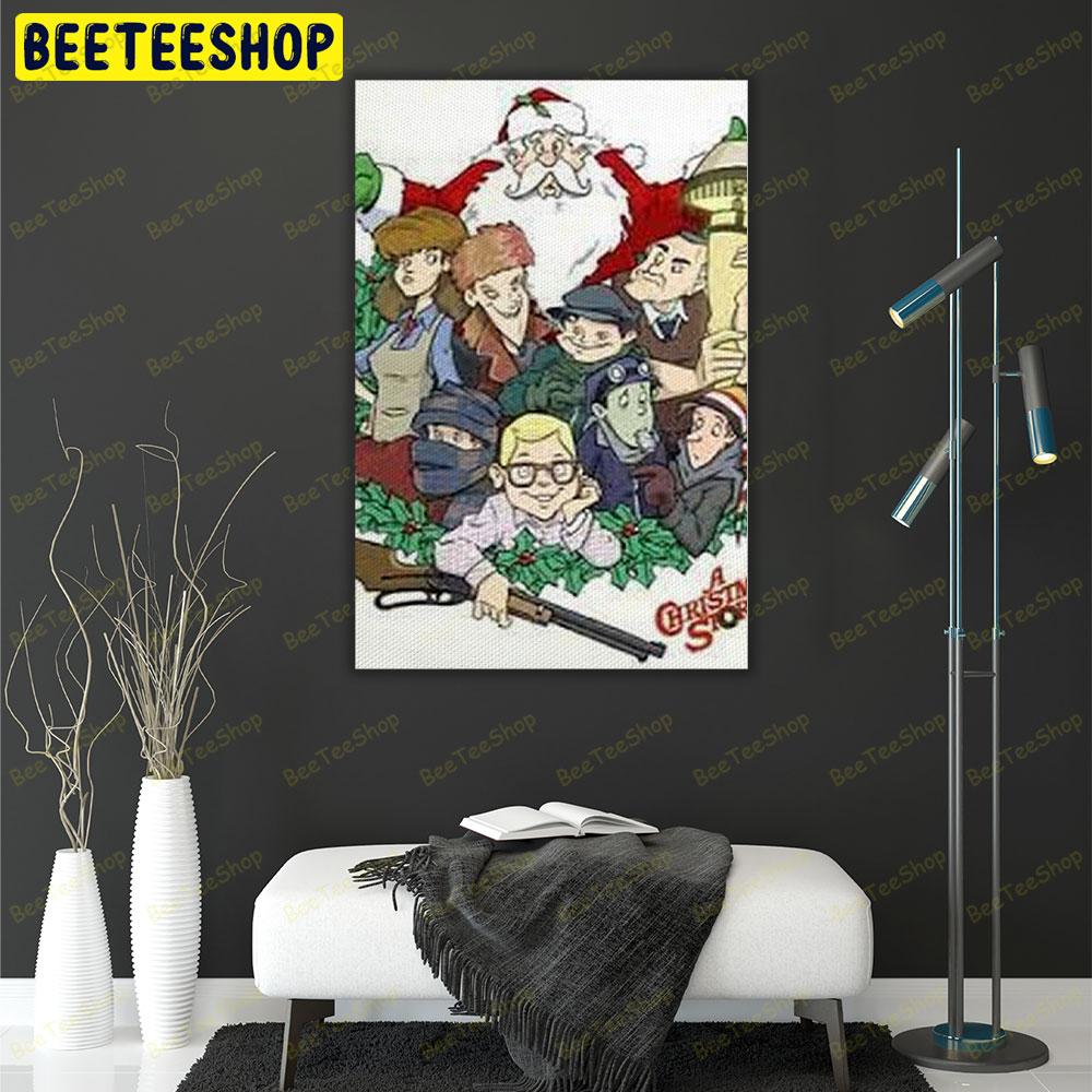Christmas Cartoon A Christmas Story Christmas Trending US Portrait Canvas Christmas Cartoon A Christmas Story Christmas Trending US Portrait Canvas