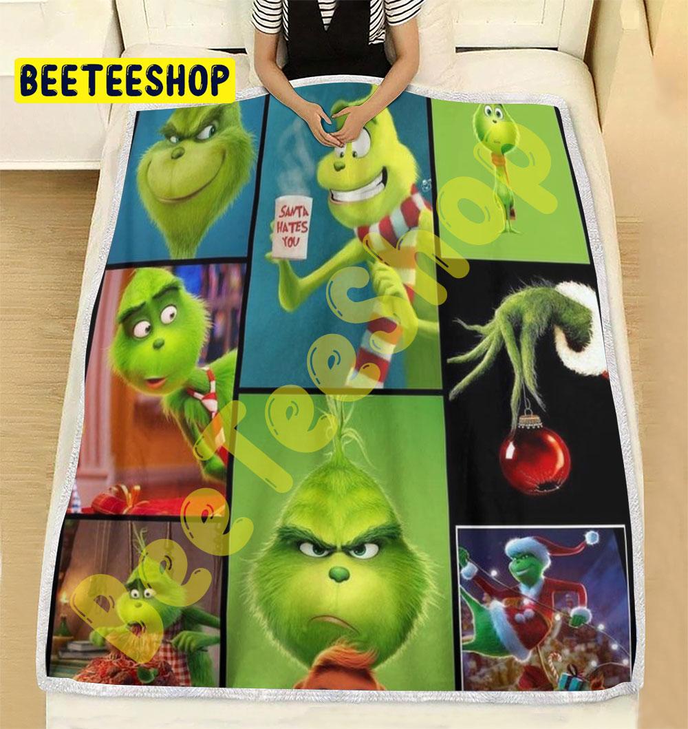 Cute Emotions Grinch Trending Blanket Cute Emotions Grinch Trending Blanket