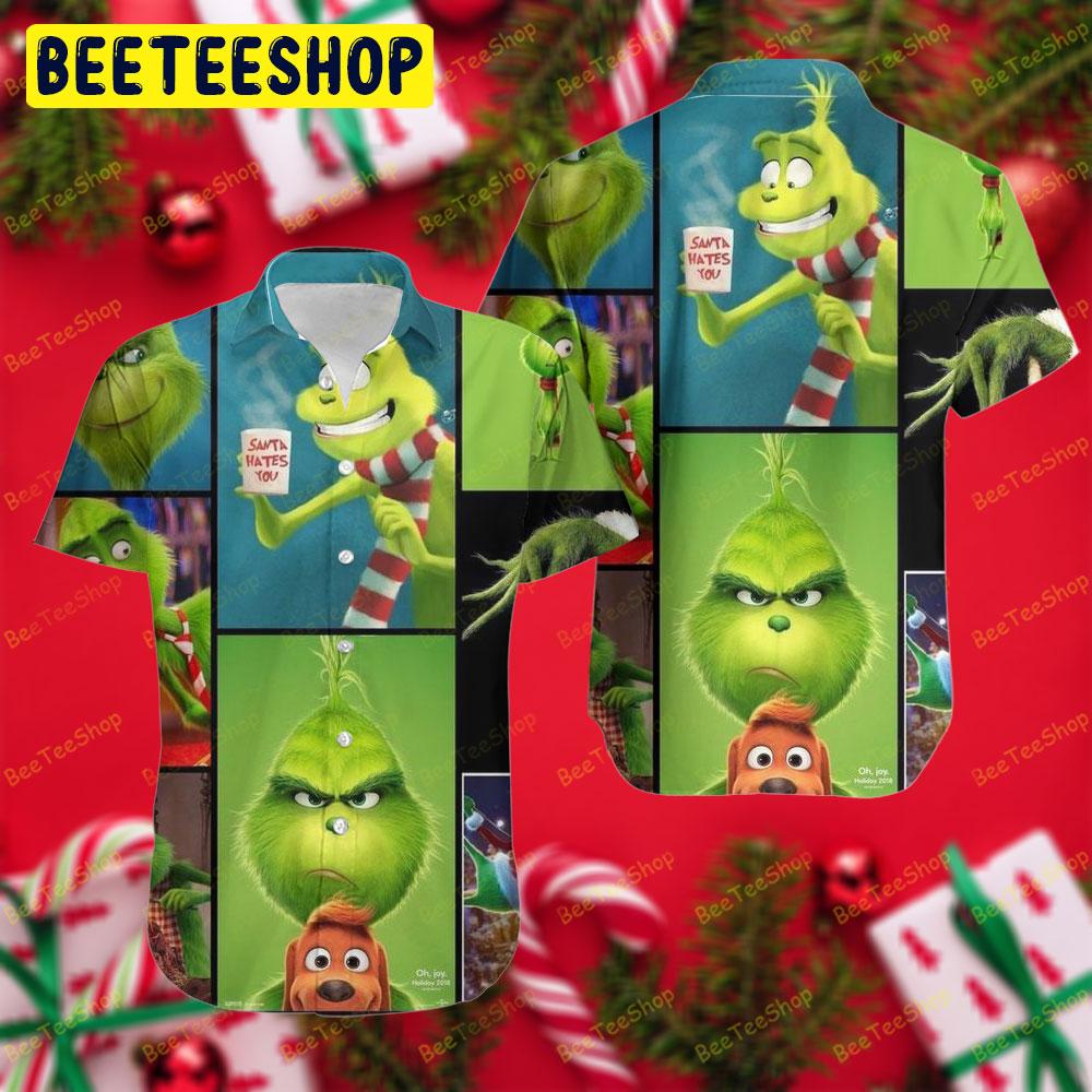 Cute Emotions Grinch Trending Hawaii Shirt Cute Emotions Grinch Trending Hawaii Shirt
