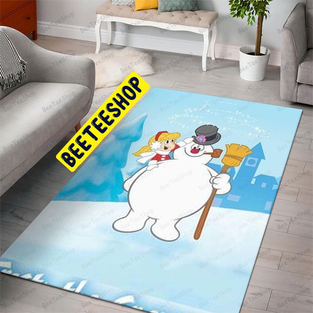 Cute Frosty The Snowman 2 Trending Rug Rectangle Cute Frosty The Snowman 2 Trending Rug Rectangle