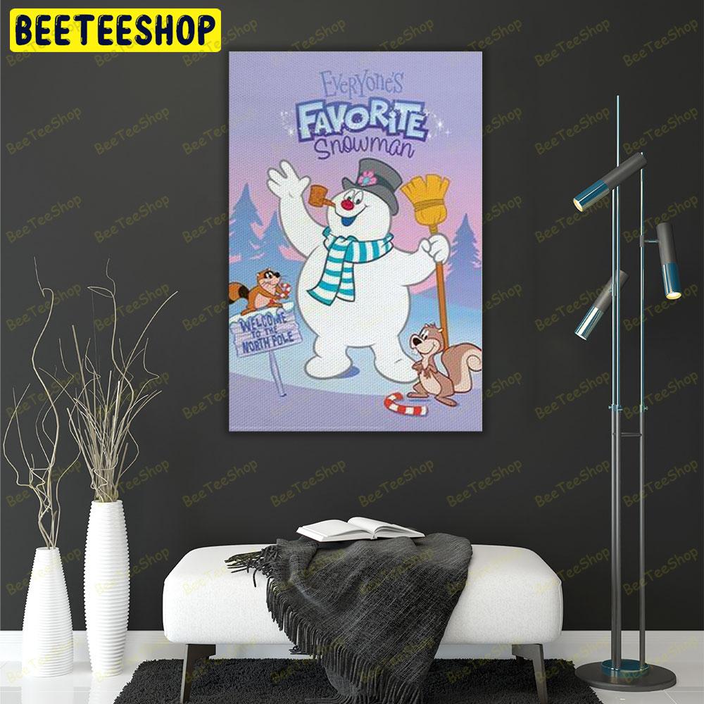 Cute Frosty The Snowman 5 Trending US Portrait Canvas Cute Frosty The Snowman 5 Trending US Portrait Canvas