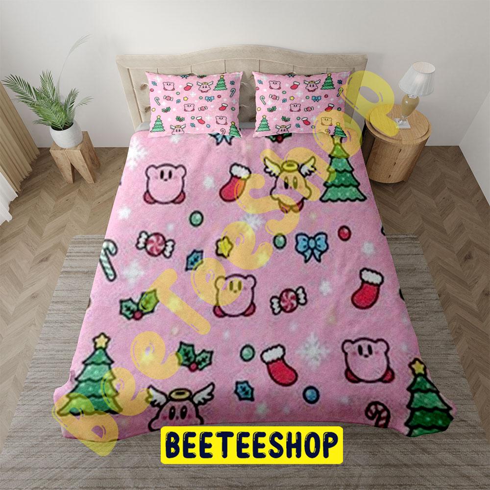 Cute Kirby Christmas 13 Trending Bedding Set Cute Kirby Christmas 13 Trending Bedding Set