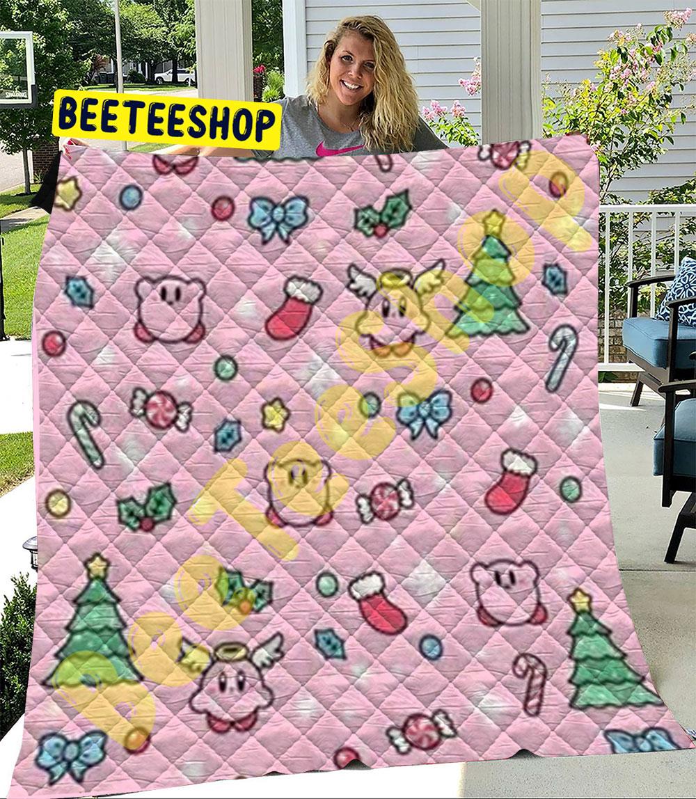 Cute Kirby Christmas 13 Trending Quilt Cute Kirby Christmas 13 Trending Quilt