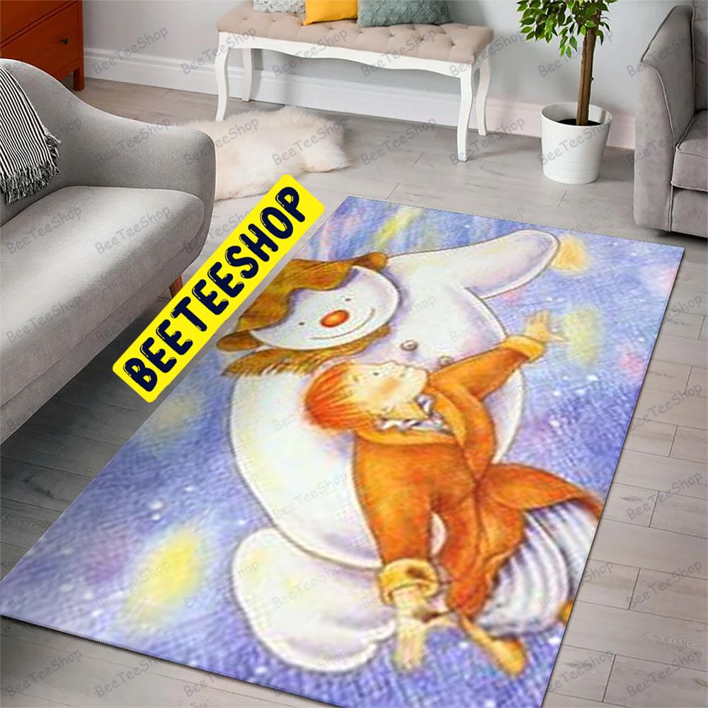 Cute The Snowman 1 Trending Rug Rectangle Cute The Snowman 1 Trending Rug Rectangle